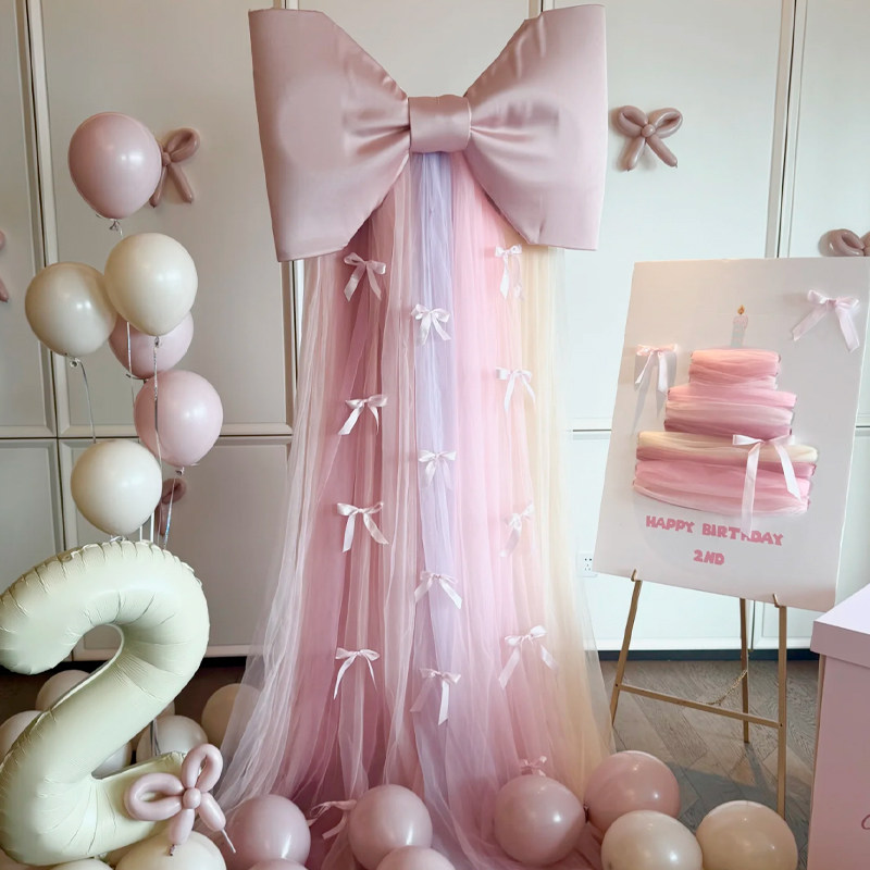 超大蝴蝶结生日派对场景布置装饰品女孩宝宝网纱蛋糕KT板拍照道具,节庆用品/礼品,节日装扮用品,淘宝优惠券,粉丝福利购,淘宝优惠卷