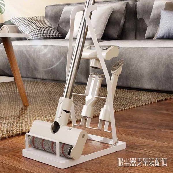 日式免打孔吸尘器支架拖把架批吸尘器收纳架家居用品整理置物架子