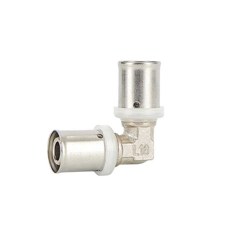 百战阀门铝塑管卡压式管件等径弯头卡压B黄铜弯头1216 1620 2025