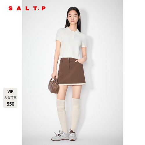 SALT.P可颜polo翻领短袖针织上衣/牛仔裤夏季AC35306030
