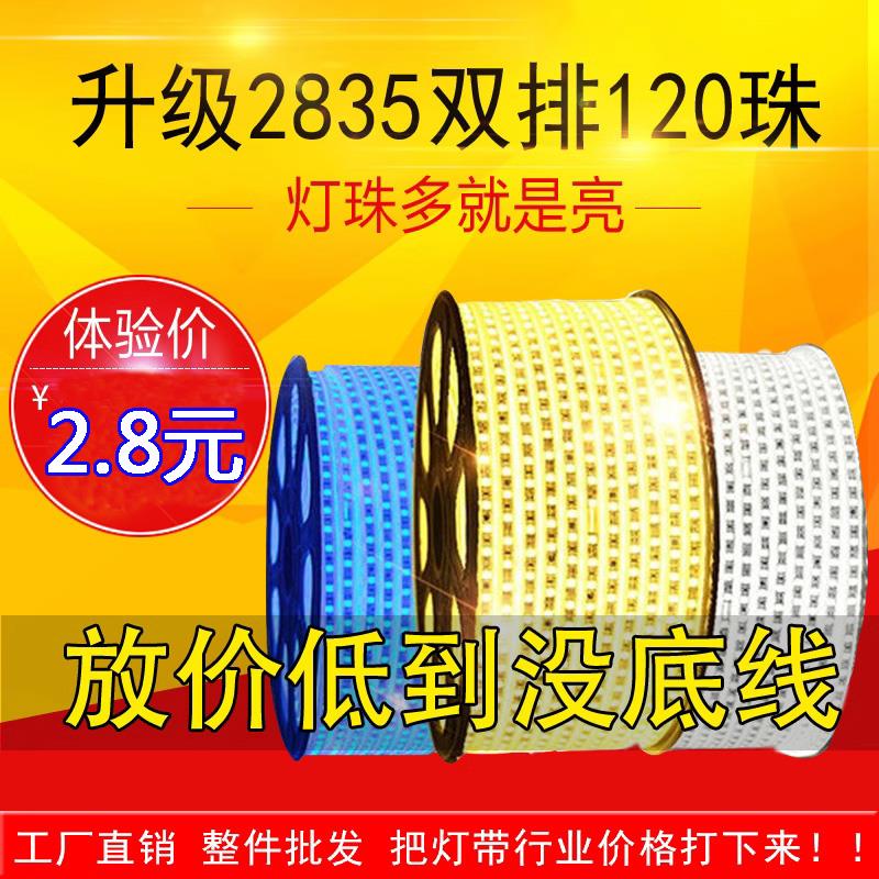户外led防水灯带220v工程外墙低压24v超亮养殖工地照明塔吊灯带条