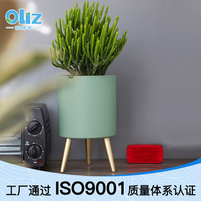 厂家批发z智能创意懒人花盆复古金属家居ins风会报警大号花盆租摆