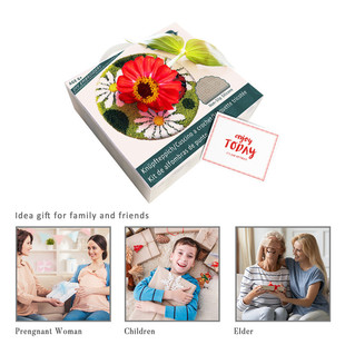 现货-厂家批发地毯绣绣沙发垫diy手钩段段坐垫毛线绣