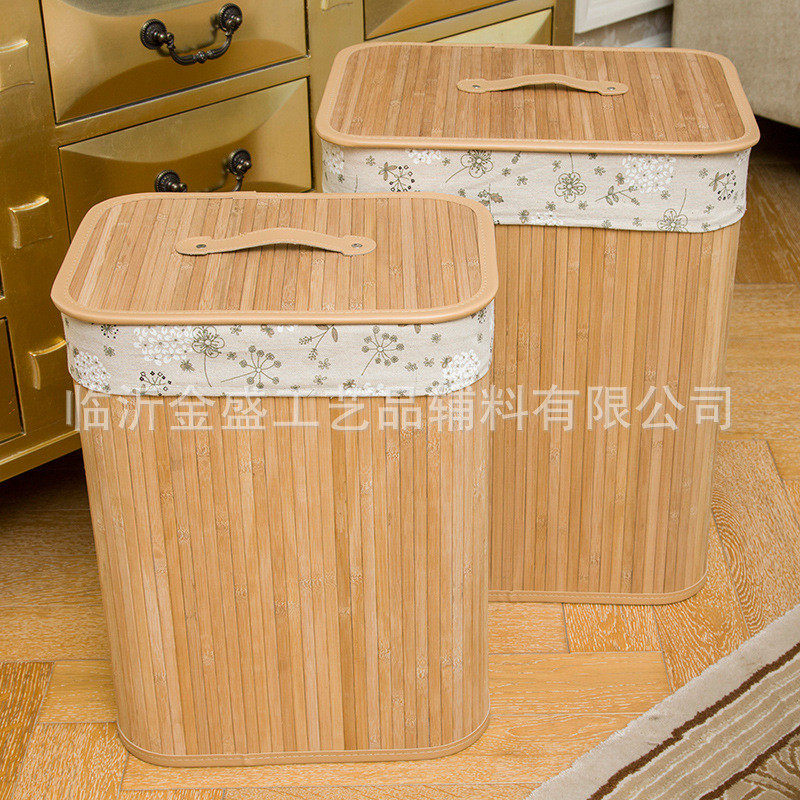 定制竹编折叠置物折叠收纳桶大号带盖衣物脏衣篓箱家居生活批发,收纳整理,橱柜收纳筐,淘宝优惠券,粉丝福利购,淘宝优惠卷