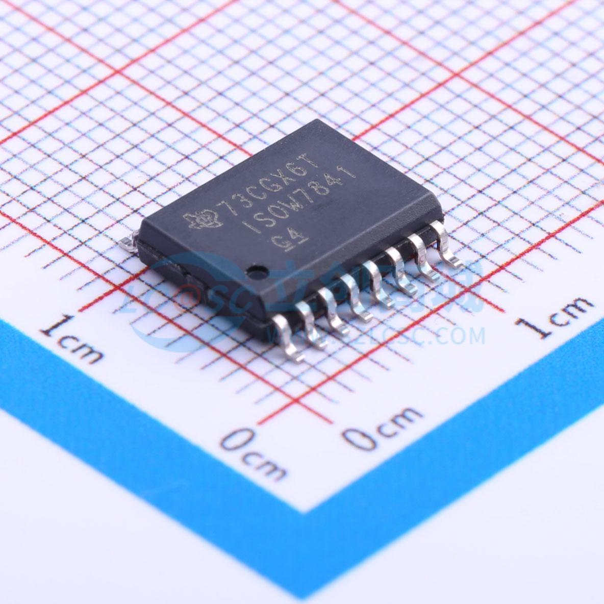 数字隔离器(带电源) ISOW7841DWER SOIC-16-300mil 电子元器件