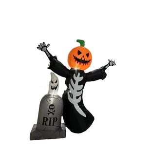 爆万圣款 充气气模8ft南瓜头骷髅鬼气模墓碑充气气模