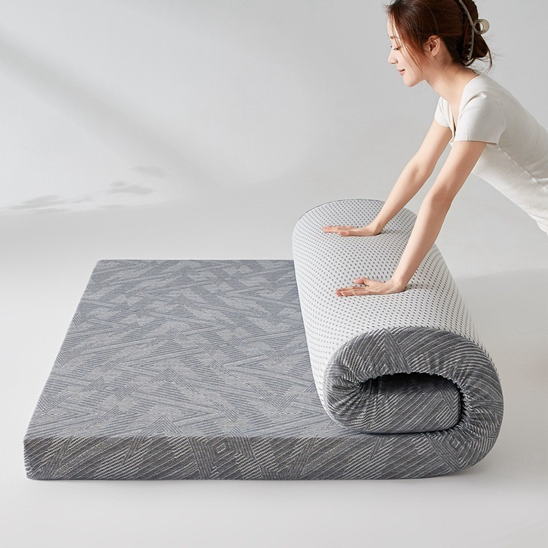 针织学生宿舍高密度不塌陷海绵床垫带拉链可拆卸透气家用榻榻米垫