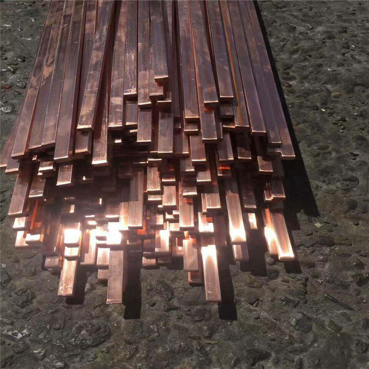 小铜排10*3 25*4 30*4 15*3 15*2mm 小型配电柜用T2紫铜条铜箔