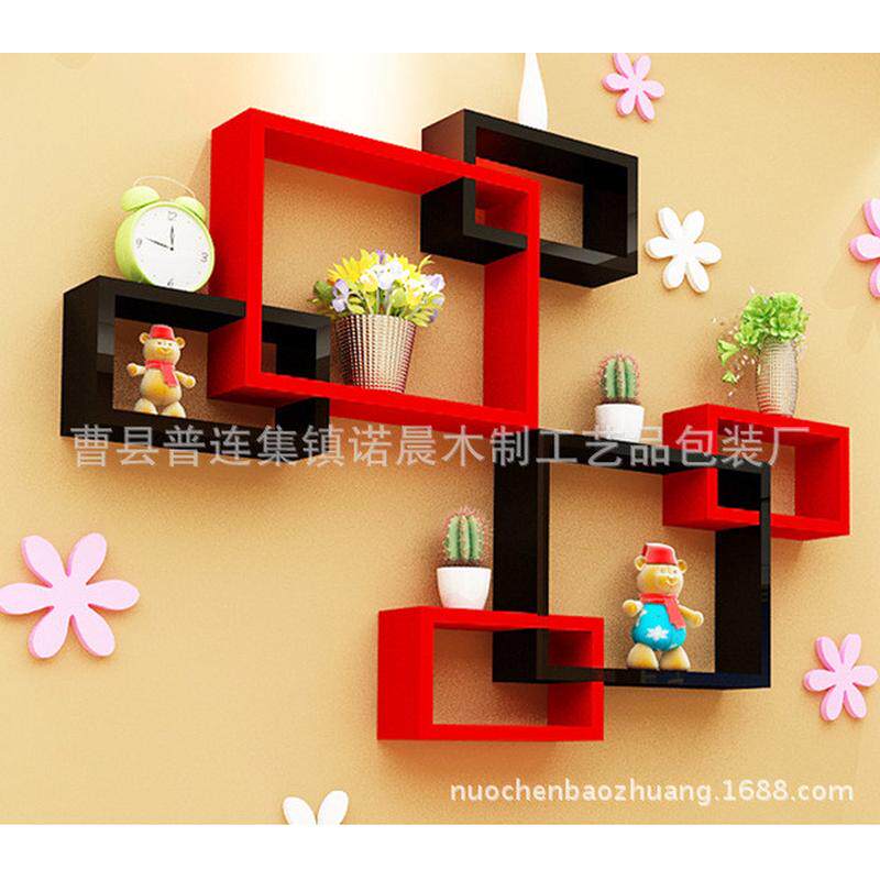 墙体挂件摆件装饰品木盒子相框创意多元素四方体烤漆高档储物装饰