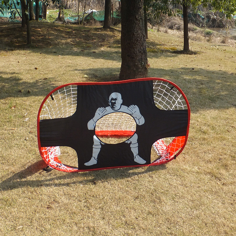 可折叠自动弹开大网格人物足球门记分器户外野外厂家直供批发