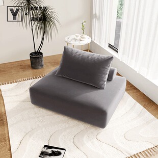 t5lp【语织相伴】波塞绒皮埃蒙特感方块豆腐模块定制沙发脚踏套