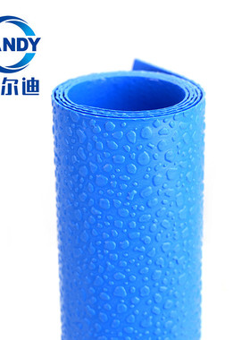 蓝色水滴纹泳池胶膜3d防滑耐磨温泉水上乐园度假胶膜内衬装饰垫层