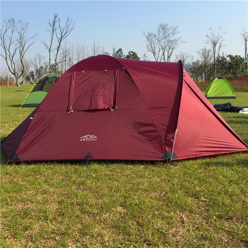 杆批发防雨帐篷露营帐篷户外遮阳帐篷铝厂家直销透气登山大帐篷