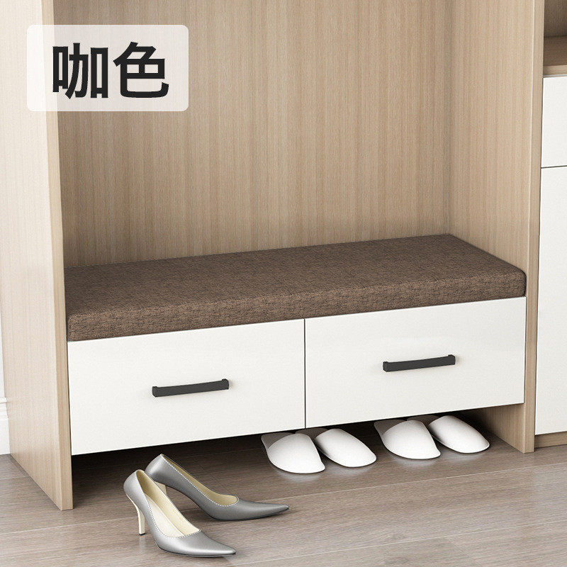 亚麻换鞋凳坐垫轻奢玄关凳子软包门口鞋柜垫子卡座海绵防滑,居家布艺,椅垫,淘宝优惠券,粉丝福利购,淘宝优惠卷