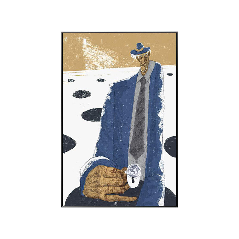 入户玄关装饰画客厅背景墙挂画抽象走廊复古马蒂斯酒店人物壁画图片