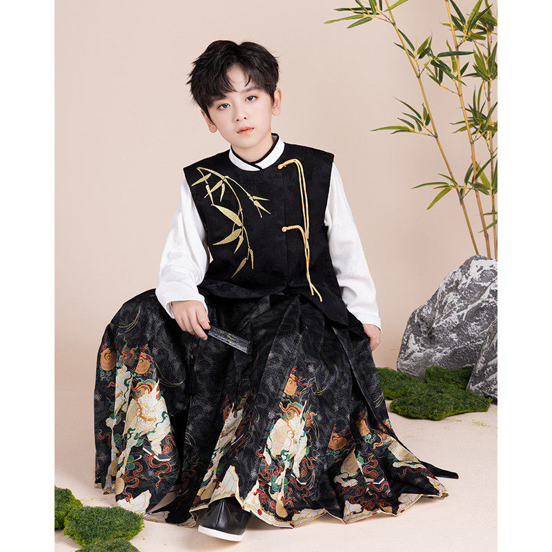 男女古装马甲男童国风马面裙套装适用410岁 适用4-10岁,童装/婴儿装/亲子装,汉服,淘宝优惠券,粉丝福利购,淘宝优惠卷