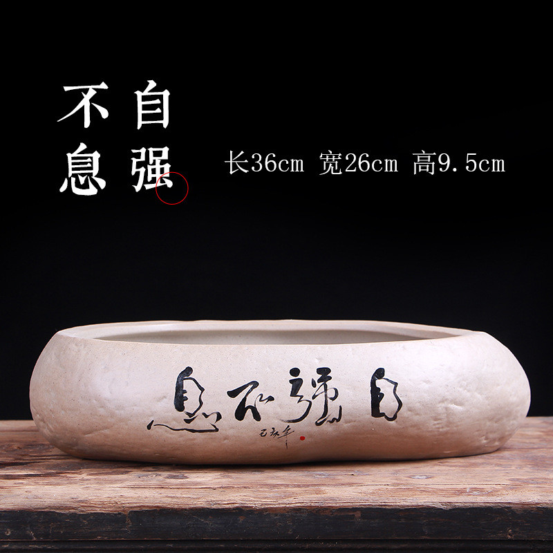 新中国风韵陶瓷大号艺术花盆盆景办公室内盆栽器皿摆件批发定制