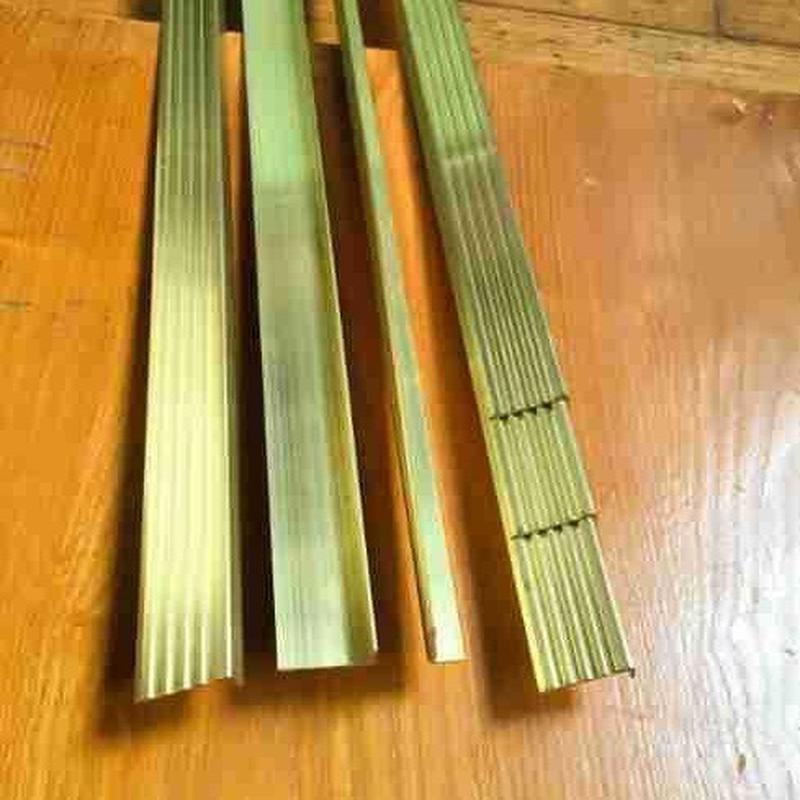 现货i型铜压条加工地板铜条楼梯护角防滑条包边踏步收边条