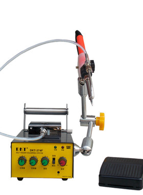 dkt-374f焊锡机脚踏自动出锡可调温锡带回送锡万向自动焊锡机器人