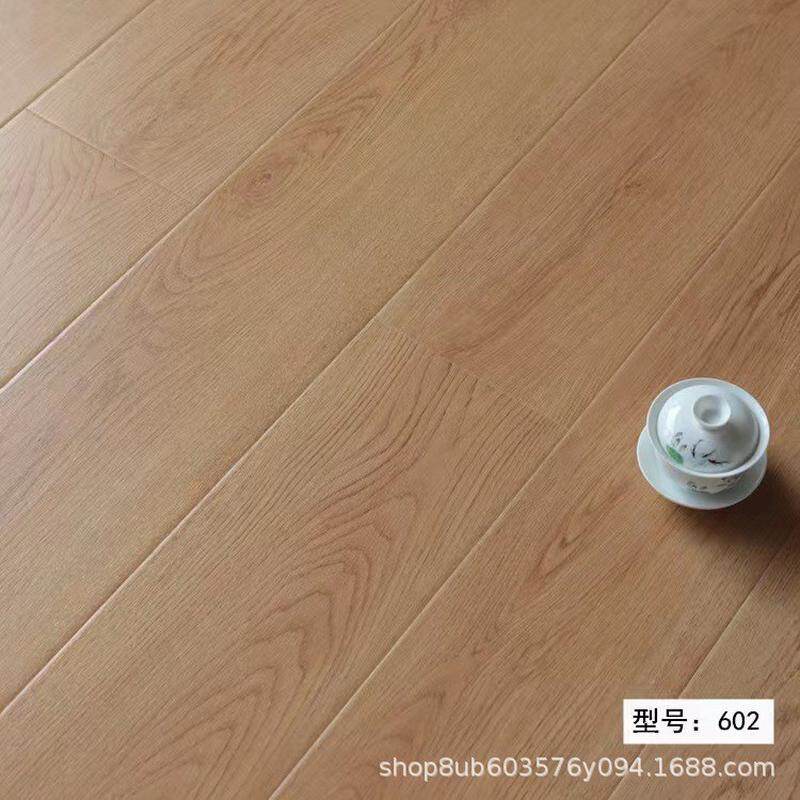 强化复合地板12mm厚家用地暖锁扣防潮工程商用灰色金刚板