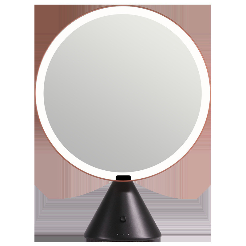 muid大圆镜led化妆梳妆镜桌面智能带灯补光台式美妆镜卧室床头