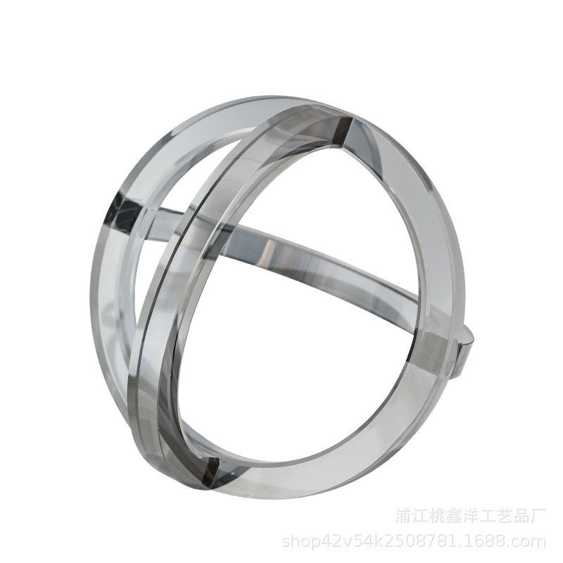 现代创意烟灰条水晶摆件球样板房售楼部客厅电视柜玄关前台工艺品,家居饰品,装饰摆件,淘宝优惠券,粉丝福利购,淘宝优惠卷