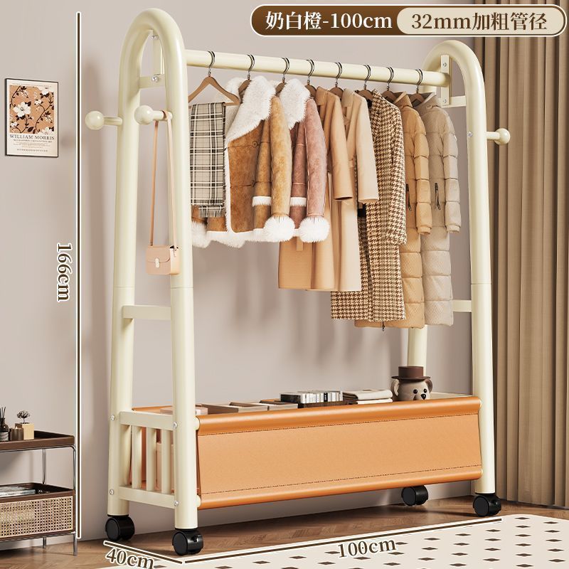 落地挂衣架25新款巨粗32管衣帽架皮兜轻奢室内家用置物多功能衣架