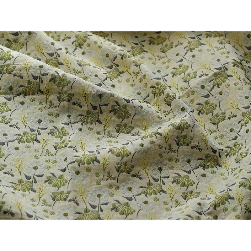 色织浮雕小碎花提花布料清爽绿水草花面料微弹涤棉高精密箱包面料,纺织面料/辅料/配套,服装花边,淘宝优惠券,粉丝福利购,淘宝优惠卷