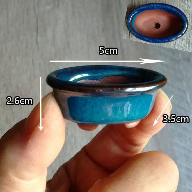 拇指花盆厂家迷你袖珍多肉景透气一件批发紫砂批发