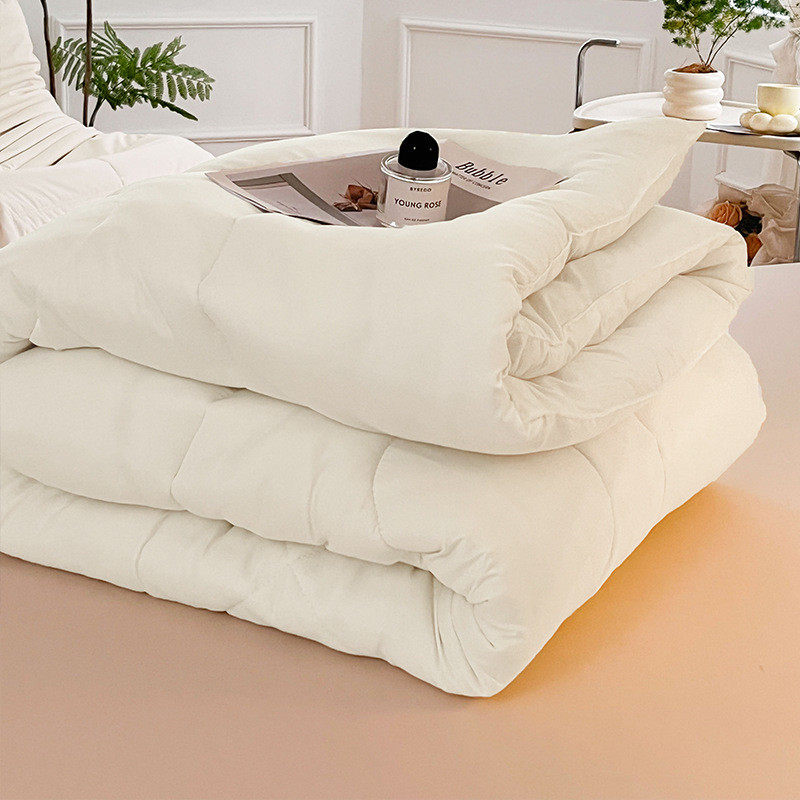 冬季被子学生宿舍单人纯色加厚保暖家用双人简约床上用品磨毛被芯,床上用品,化纤被,淘宝优惠券,粉丝福利购,淘宝优惠卷