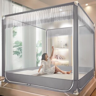 8e7q批发家用全包底宝宝专用母婴支架杆加粗加厚防摔蚊帐蒙古包一