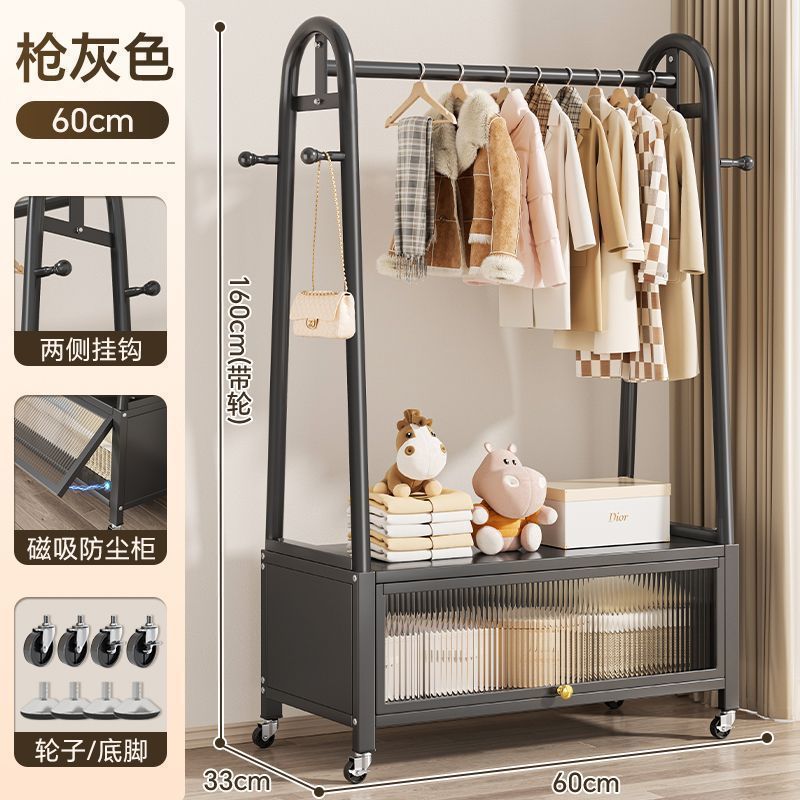 挂衣架落地立式卧室内简易衣帽架阳台可移动客厅轻奢晒晾衣服架子