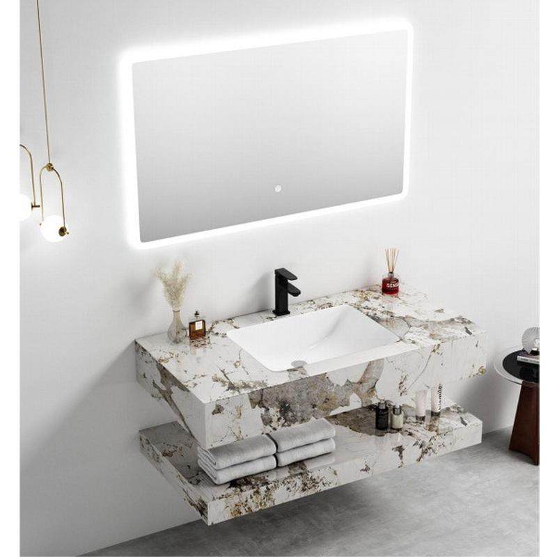 卫生间岩浴室柜酒店板一体陶瓷盆挂墙组合洗漱洗脸池收纳柜,家装主材,浴室柜组合,淘宝优惠券,粉丝福利购,淘宝优惠卷