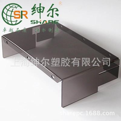 5mm黑茶亚克力半透明有机玻璃罩壳定做，灰色pmma色防护罩面板