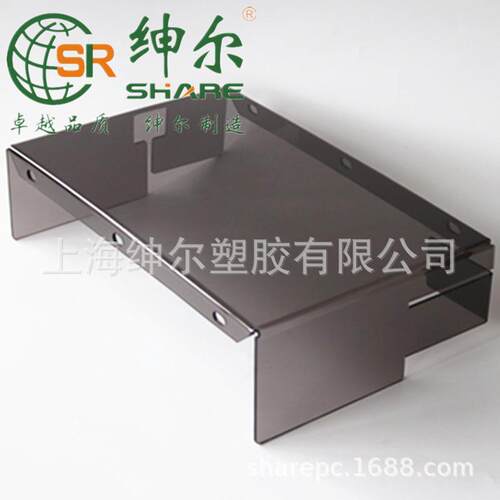 5mm黑茶色半透明有机玻璃罩壳定做，灰色pmma防护罩亚克力面板