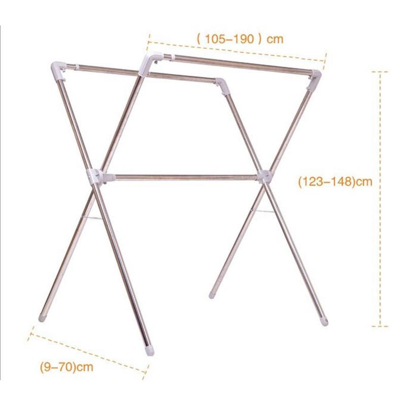 厂家直销加厚x型晾衣架落地晾晒晒被架 批发 可折叠 户外多功能架