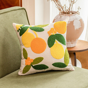 法式郁金香抱枕客厅靠枕美式高级感沙发靠垫花朵飘窗高值颜抱枕套