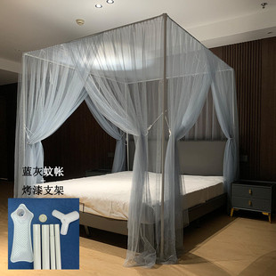 可订蚊帐家用落地加大床幔老式纱帐2024新款拼接床可可订特殊