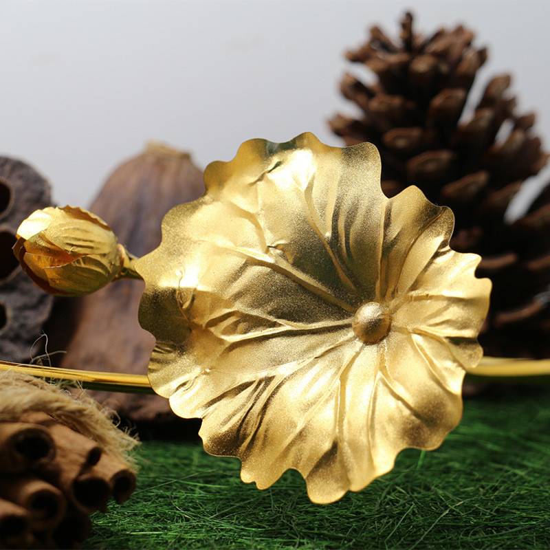 金莲花灯花瓶摆件工艺品家居装饰仿真花植物花艺小清新高雅脱俗