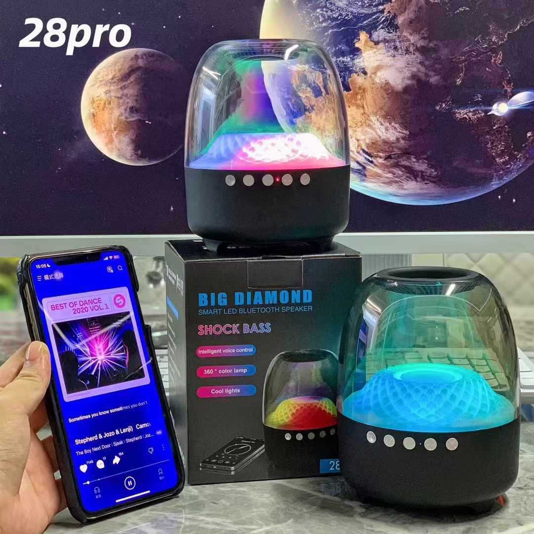 2025新款琉璃4代炫彩灯蓝牙音响迷你曼哈小音箱电脑插卡低音炮