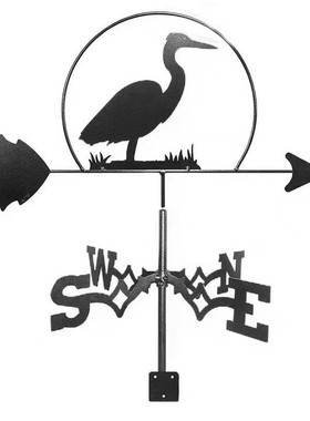 新款不锈钢喷漆风向标摆件欧式庭院工艺品装饰插件金属屋顶