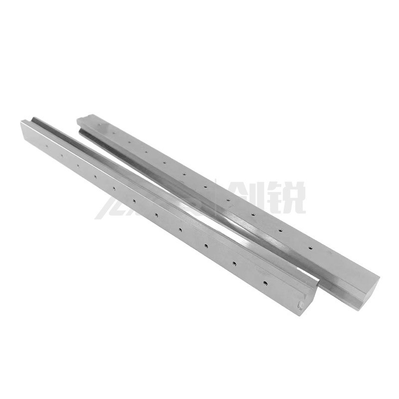 生产耐磨硬质合金切刀非标碳化钨带孔长条刀片钨钢切膜机械刀片