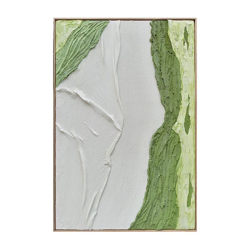 客厅背景墙挂画现代装饰画简约抽象森系玄关过道走廊装饰肌理画