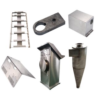 不锈钢料斗料仓罐体容器钣卷金圆卷锥法兰口激光冲压冲孔焊接加工