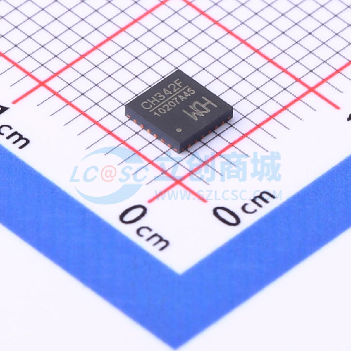 USB转换芯片 CH342F QFN-24-EP(4x4) 原装正品 电子元器件配单