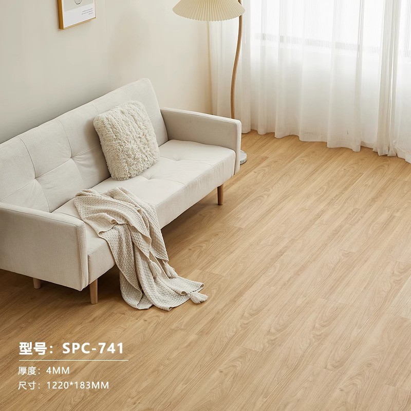 spc石塑地板防水耐磨木地板室内安装酒店宾馆医院锁扣地板厂家批