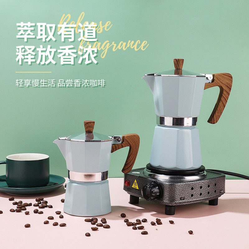 加厚高品质摩卡咖啡壶精车爆款手冲咖啡摩卡壶煮咖啡器具好物推荐