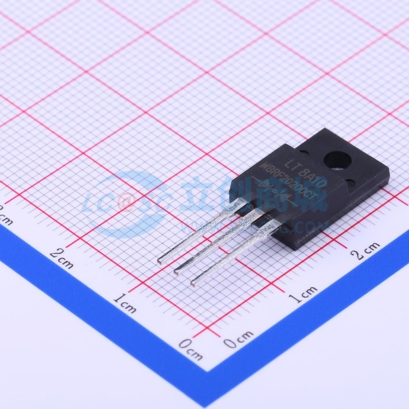 肖特基二极管 MBRF20200CT ITO-220AB-3 DIODES(美台) 电子元器件