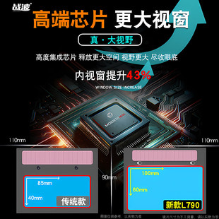 电焊面罩全脸轻便氩弧焊面护罩焊工专用自动变光防护面罩焊帽眼镜