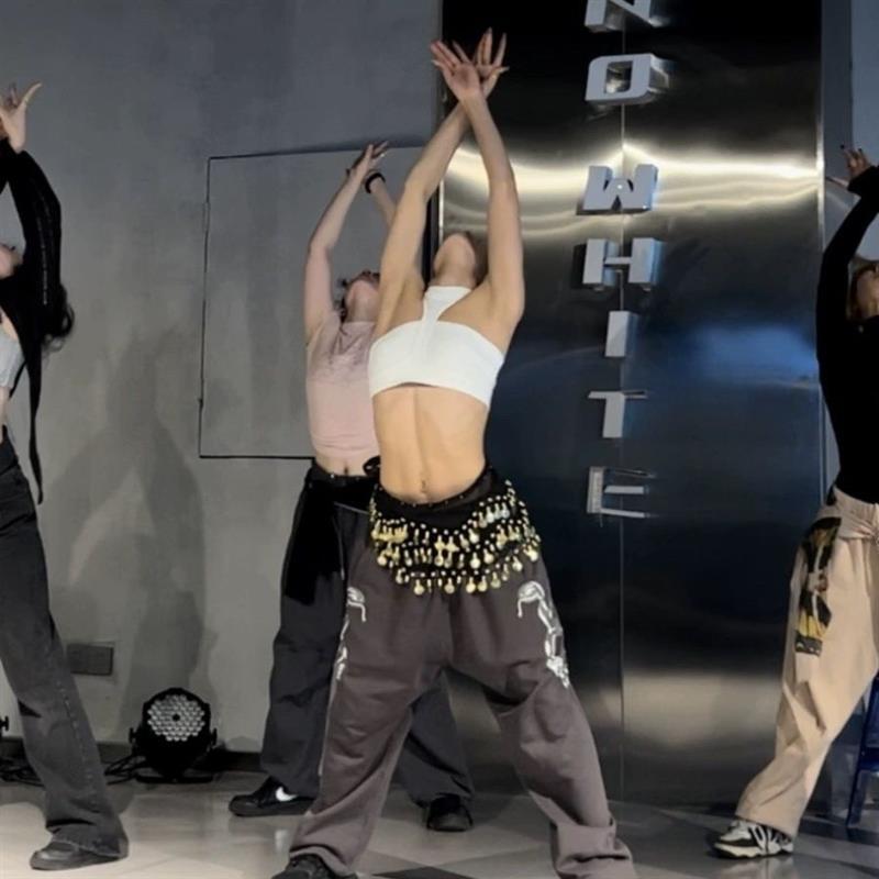 SUANS 爵士舞腰链臀巾异域亮片腰带舞蹈配饰屁帘腰巾